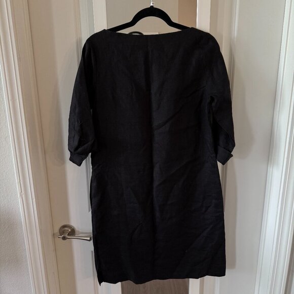 Studio 412 Linen Shift Dress Size Small Color Black - Picture 5 of 5
